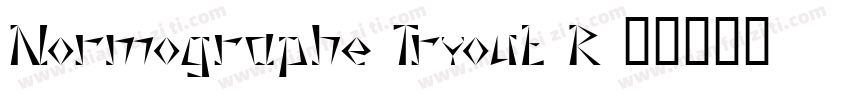 Normographe Tryout R字体转换